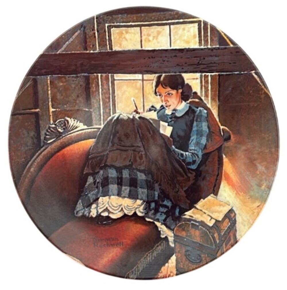 Norman Rockwell 1983 Dear Mother Collector Plate Fourth Edition Vintage